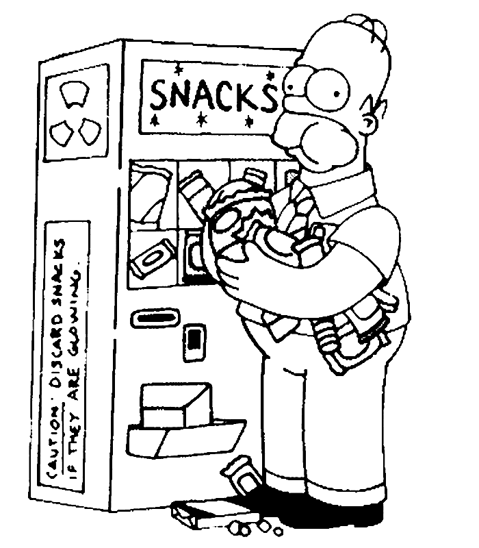 Dibujo para colorear: Simpsons (Dibujos animados) #23780 - Dibujos para Colorear e Imprimir Gratis