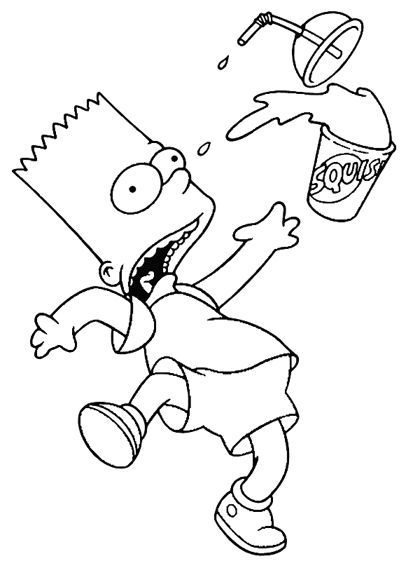 Dibujo para colorear: Simpsons (Dibujos animados) #23787 - Dibujos para Colorear e Imprimir Gratis