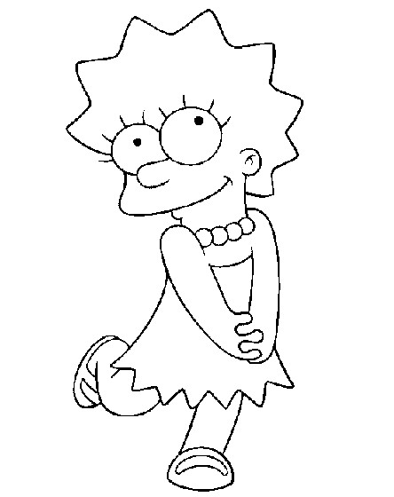 Dibujo para colorear: Simpsons (Dibujos animados) #23789 - Dibujos para Colorear e Imprimir Gratis