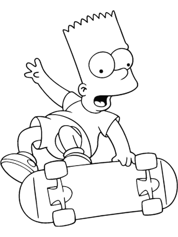 Dibujo para colorear: Simpsons (Dibujos animados) #23804 - Dibujos para Colorear e Imprimir Gratis