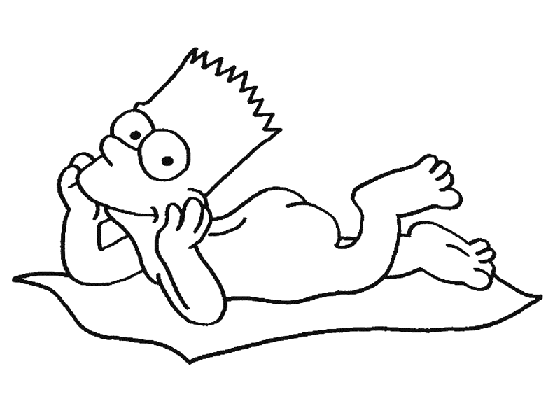 Dibujo para colorear: Simpsons (Dibujos animados) #23808 - Dibujos para Colorear e Imprimir Gratis