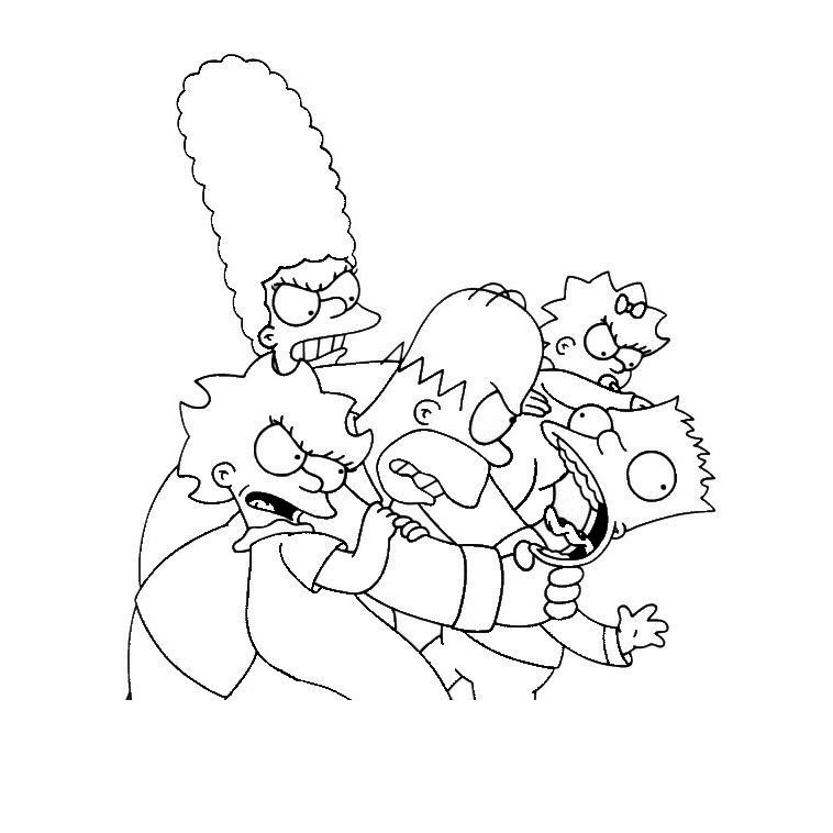 Dibujo para colorear: Simpsons (Dibujos animados) #23825 - Dibujos para Colorear e Imprimir Gratis