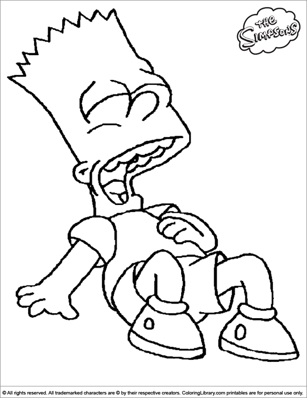 Dibujo para colorear: Simpsons (Dibujos animados) #23860 - Dibujos para Colorear e Imprimir Gratis