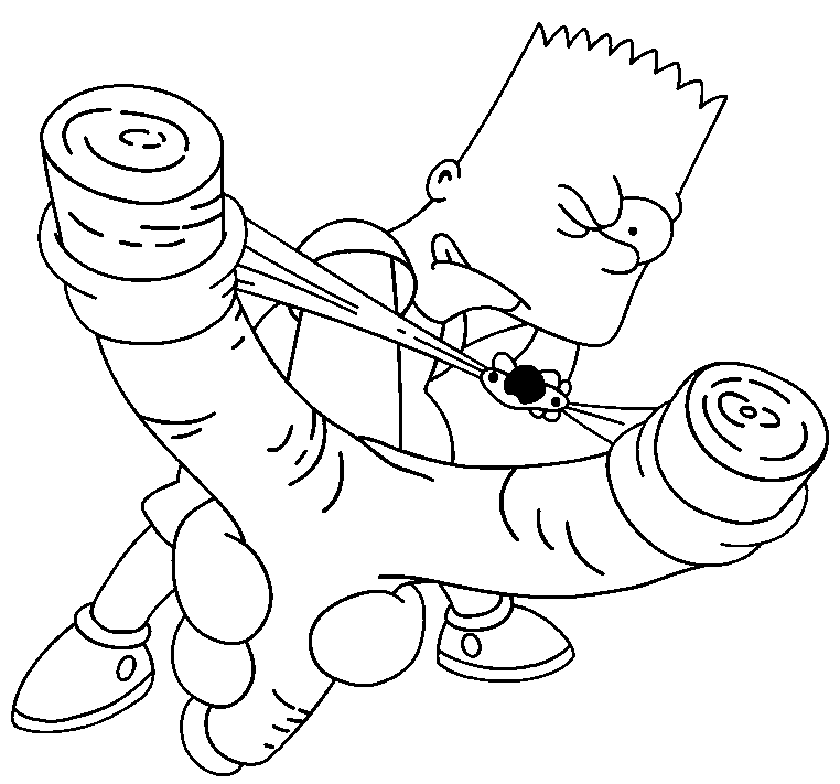 Dibujo para colorear: Simpsons (Dibujos animados) #23865 - Dibujos para Colorear e Imprimir Gratis