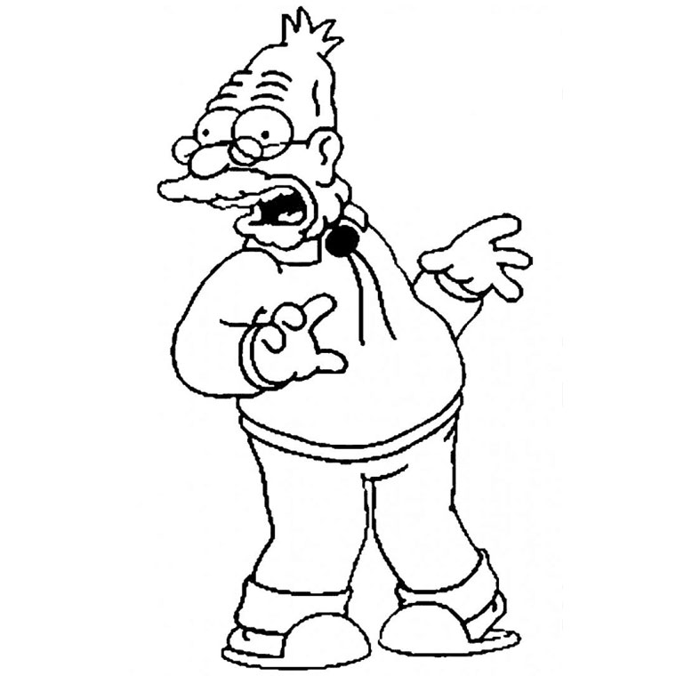 Dibujo para colorear: Simpsons (Dibujos animados) #23881 - Dibujos para Colorear e Imprimir Gratis