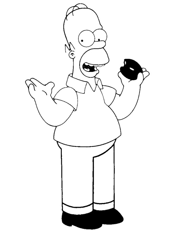 Dibujo para colorear: Simpsons (Dibujos animados) #23888 - Dibujos para Colorear e Imprimir Gratis