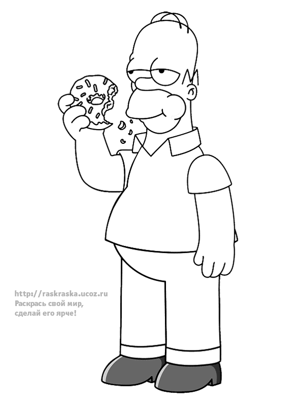 Dibujo para colorear: Simpsons (Dibujos animados) #23893 - Dibujos para Colorear e Imprimir Gratis