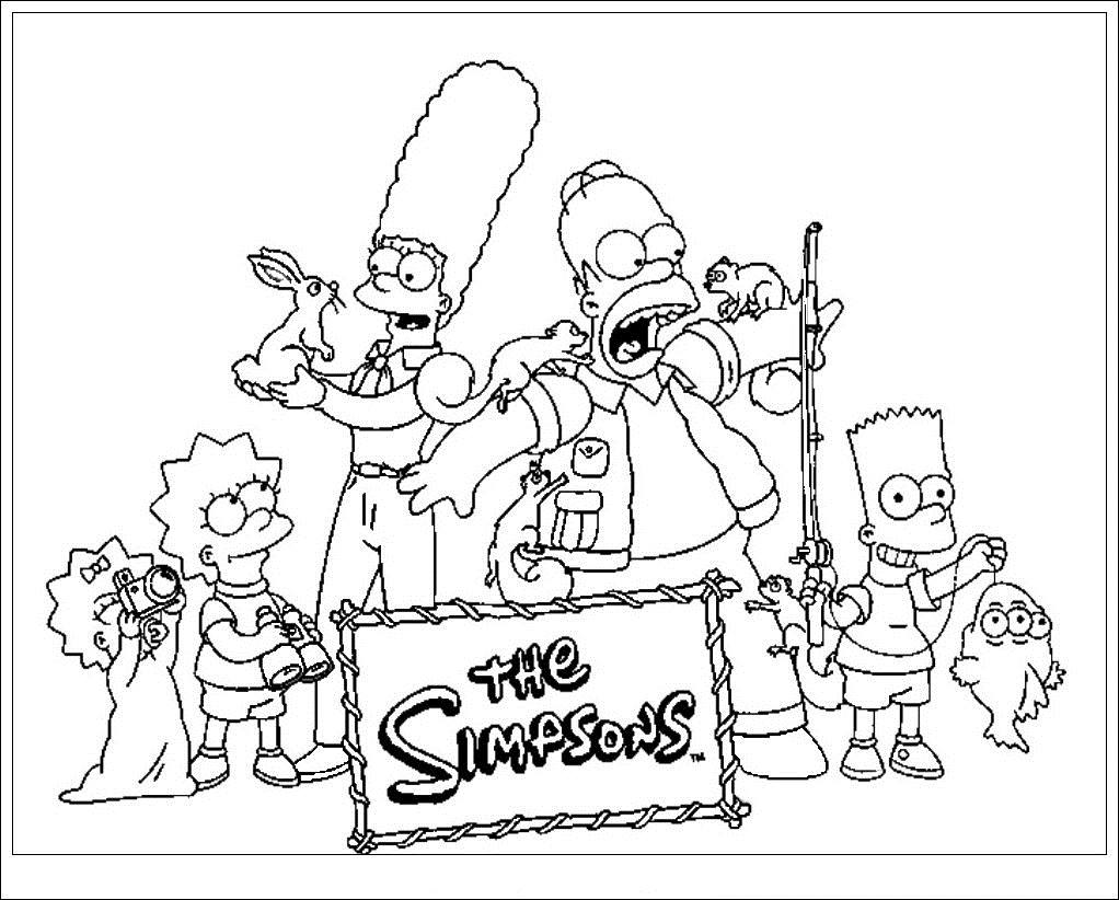Dibujo para colorear: Simpsons (Dibujos animados) #23900 - Dibujos para Colorear e Imprimir Gratis