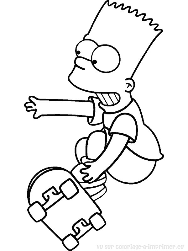 Dibujo para colorear: Simpsons (Dibujos animados) #23926 - Dibujos para Colorear e Imprimir Gratis