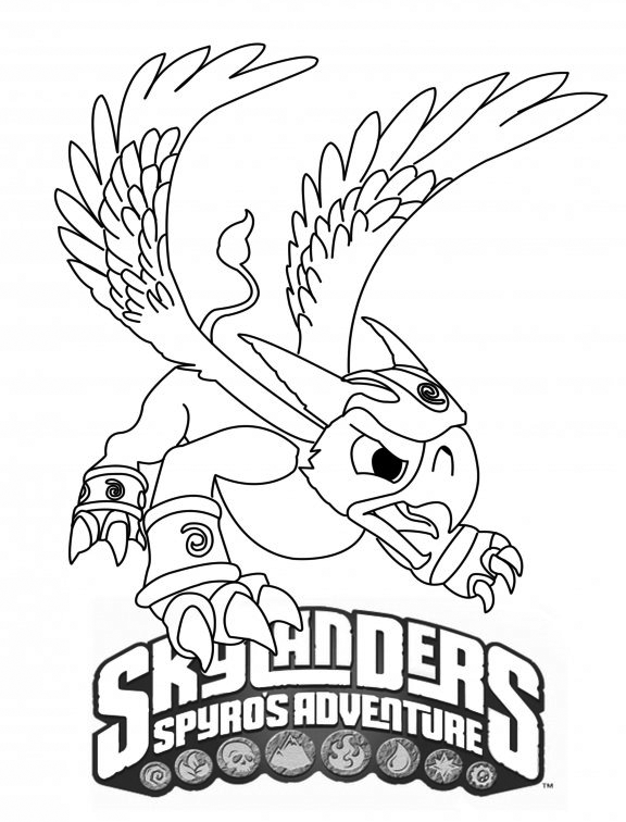 Dibujo para colorear: Skylanders (Dibujos animados) #43417 - Dibujos para Colorear e Imprimir Gratis