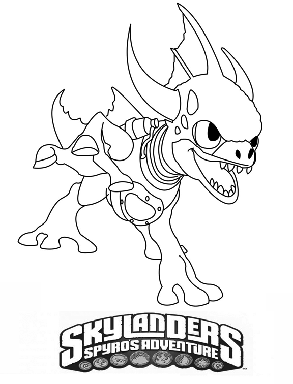 Dibujo para colorear: Skylanders (Dibujos animados) #43424 - Dibujos para Colorear e Imprimir Gratis