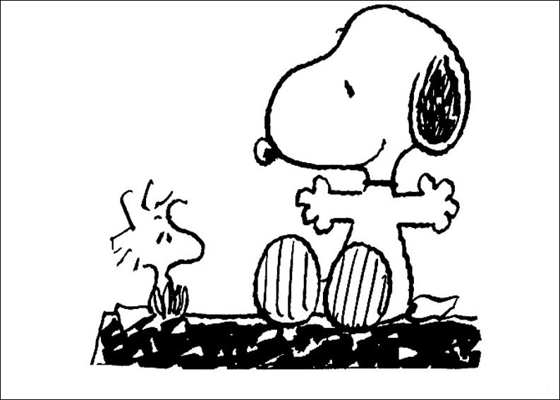 Dibujo para colorear: Snoopy (Dibujos animados) #27068 - Dibujos para Colorear e Imprimir Gratis