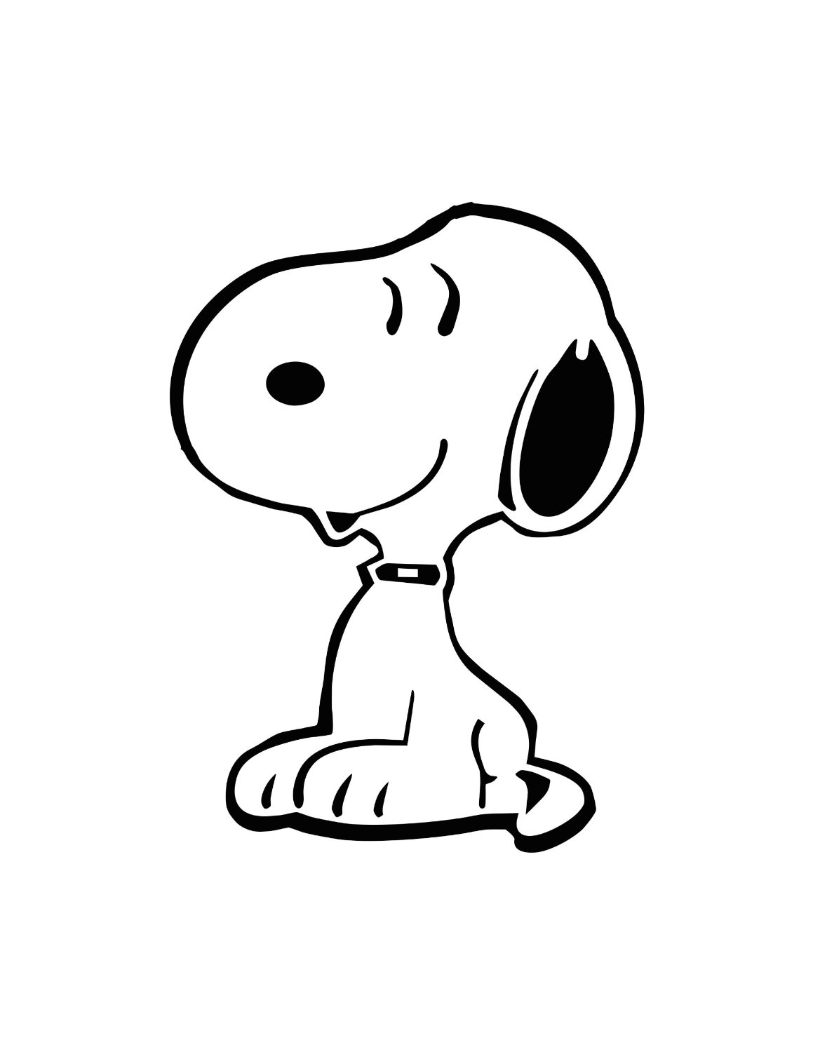 Dibujo para colorear: Snoopy (Dibujos animados) #27108 - Dibujos para Colorear e Imprimir Gratis