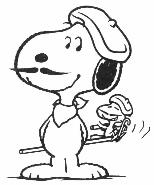 Dibujo para colorear: Snoopy (Dibujos animados) #27191 - Dibujos para Colorear e Imprimir Gratis