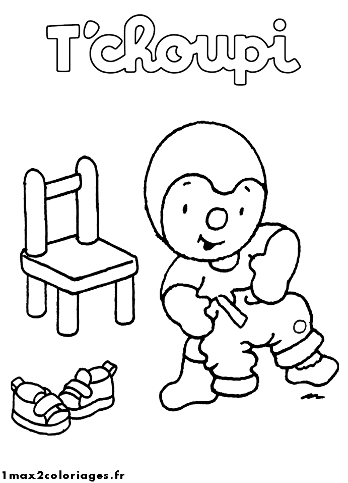 Dibujo para colorear: Tchoupi and Doudou (Dibujos animados) #34104 - Dibujos para Colorear e Imprimir Gratis