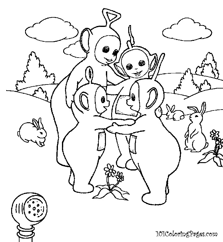 Dibujo para colorear: Teletubbies (Dibujos animados) #49695 - Dibujos para Colorear e Imprimir Gratis