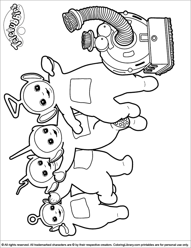 Dibujo para colorear: Teletubbies (Dibujos animados) #49738 - Dibujos para Colorear e Imprimir Gratis