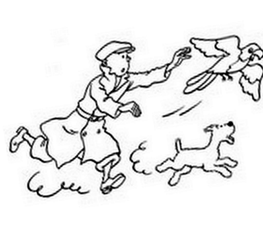 Dibujo para colorear: Tintin (Dibujos animados) #25752 - Dibujos para Colorear e Imprimir Gratis