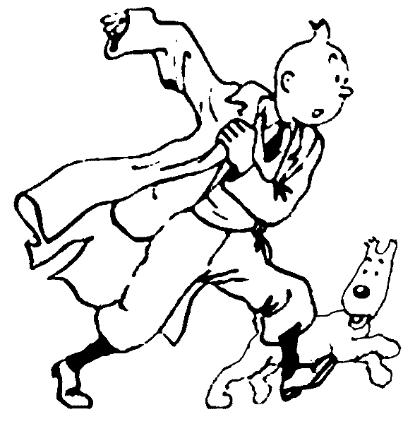 Dibujo para colorear: Tintin (Dibujos animados) #25856 - Dibujos para Colorear e Imprimir Gratis