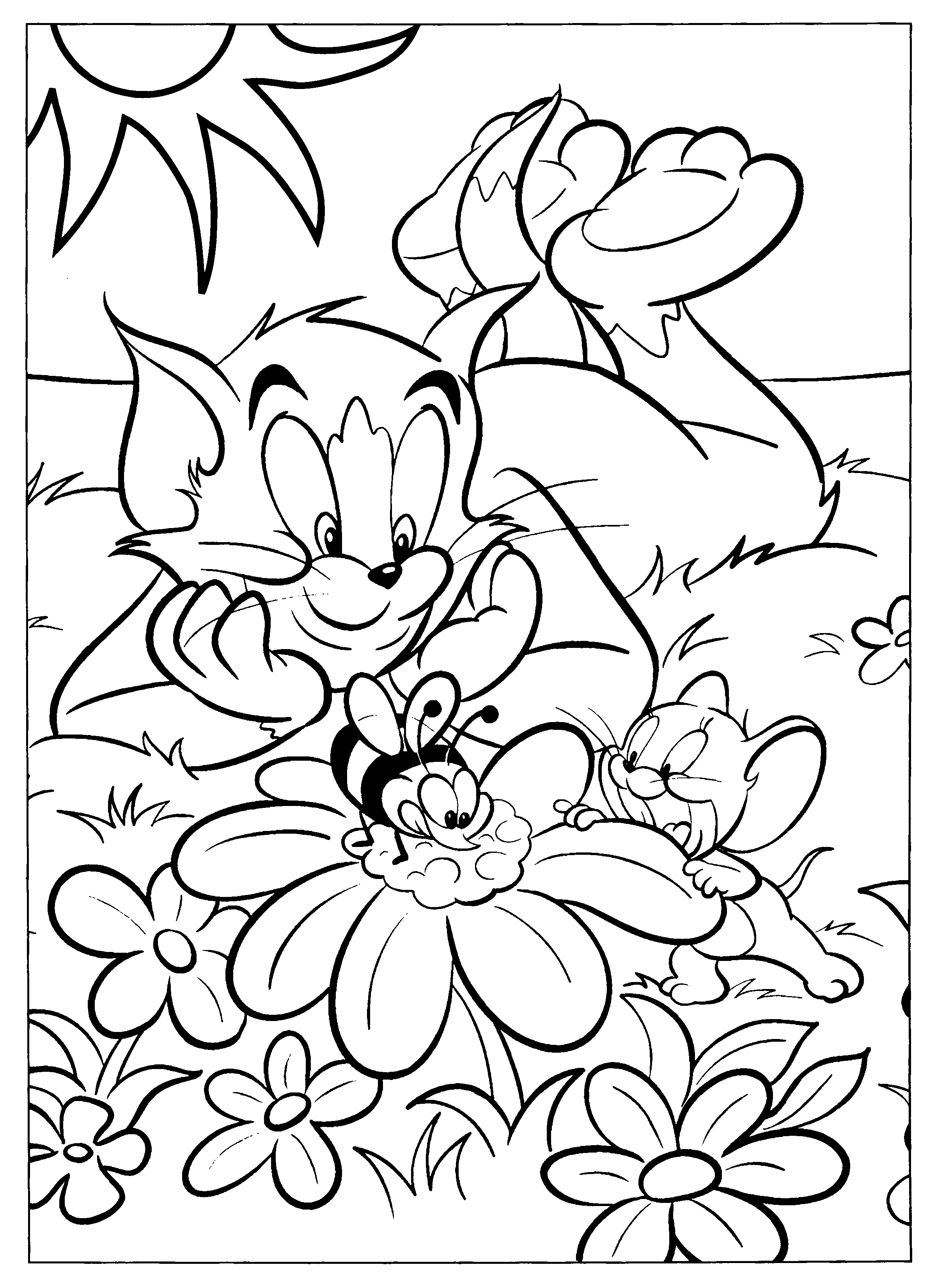 Dibujo para colorear: Tom and Jerry (Dibujos animados) #24172 - Dibujos para Colorear e Imprimir Gratis