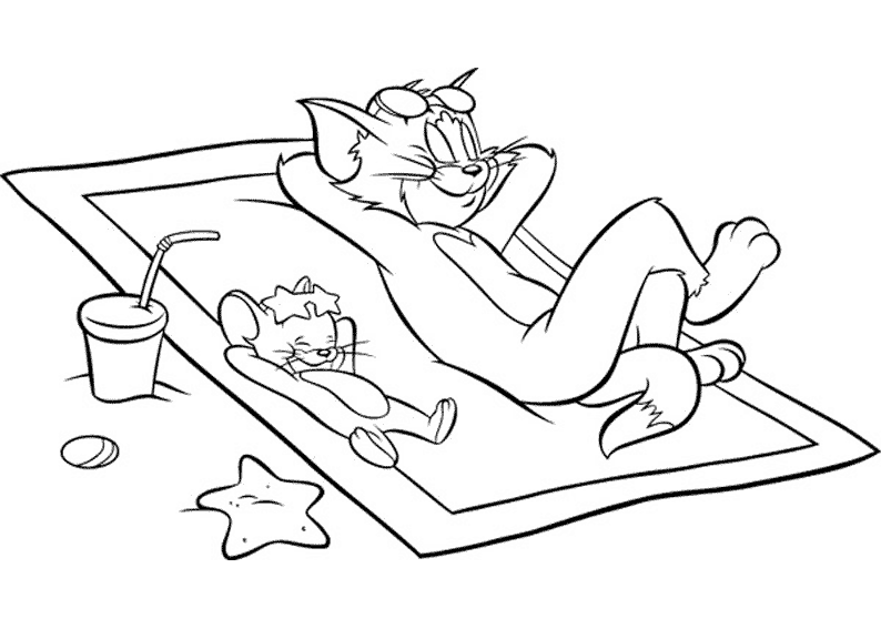 Dibujo para colorear: Tom and Jerry (Dibujos animados) #24173 - Dibujos para Colorear e Imprimir Gratis