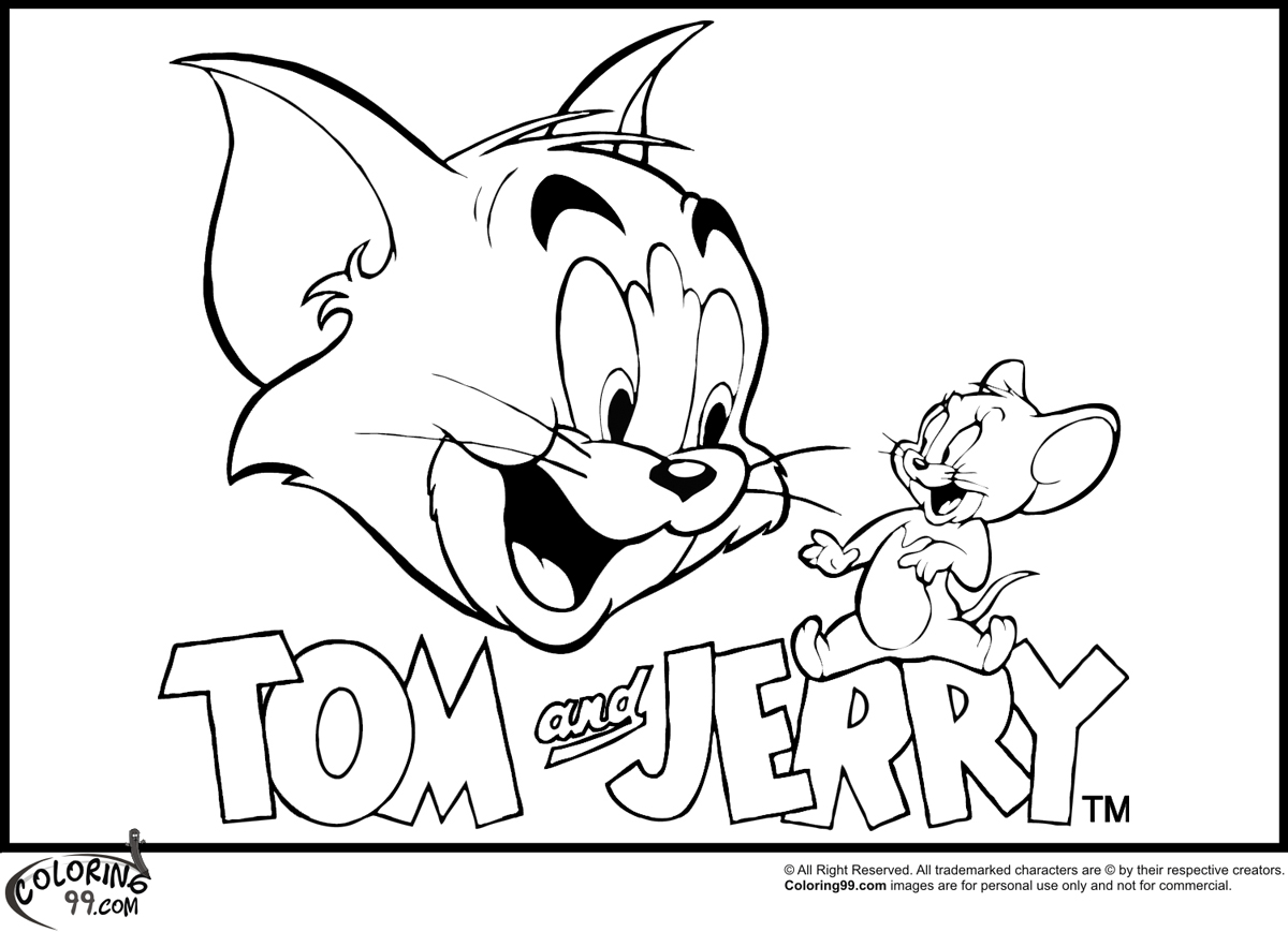Dibujo para colorear: Tom and Jerry (Dibujos animados) #24180 - Dibujos para Colorear e Imprimir Gratis