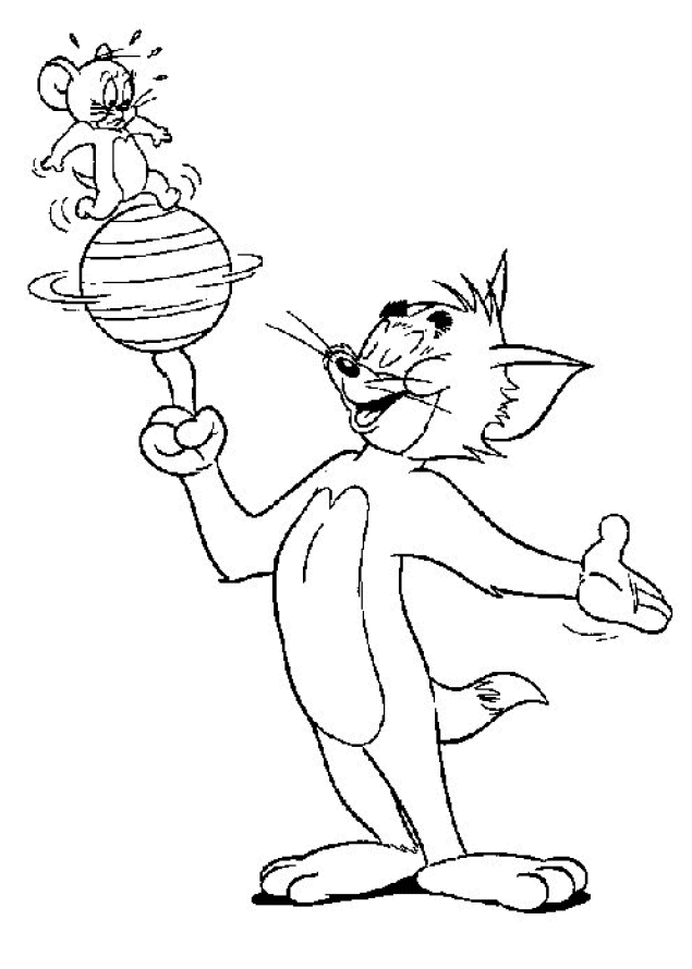Dibujo para colorear: Tom and Jerry (Dibujos animados) #24190 - Dibujos para Colorear e Imprimir Gratis