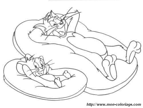 Dibujo para colorear: Tom and Jerry (Dibujos animados) #24196 - Dibujos para Colorear e Imprimir Gratis