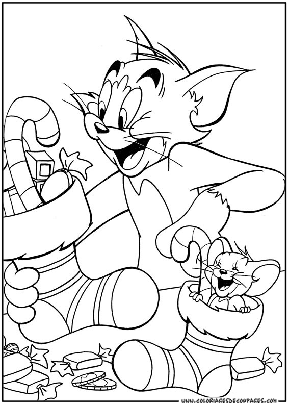 Dibujo para colorear: Tom and Jerry (Dibujos animados) #24216 - Dibujos para Colorear e Imprimir Gratis