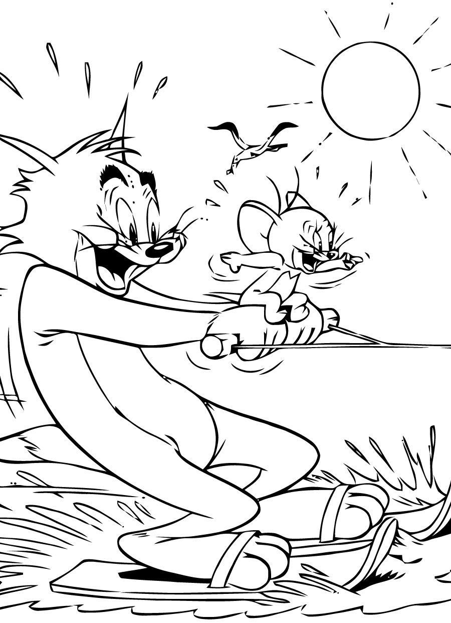 Dibujo para colorear: Tom and Jerry (Dibujos animados) #24227 - Dibujos para Colorear e Imprimir Gratis