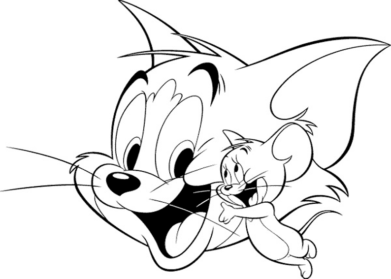 Dibujo para colorear: Tom and Jerry (Dibujos animados) #24233 - Dibujos para Colorear e Imprimir Gratis