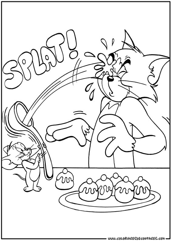 Dibujo para colorear: Tom and Jerry (Dibujos animados) #24236 - Dibujos para Colorear e Imprimir Gratis