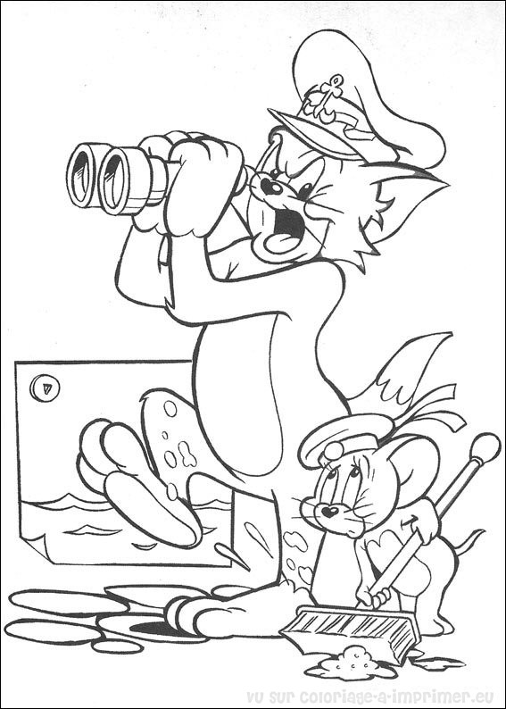 Dibujo para colorear: Tom and Jerry (Dibujos animados) #24257 - Dibujos para Colorear e Imprimir Gratis
