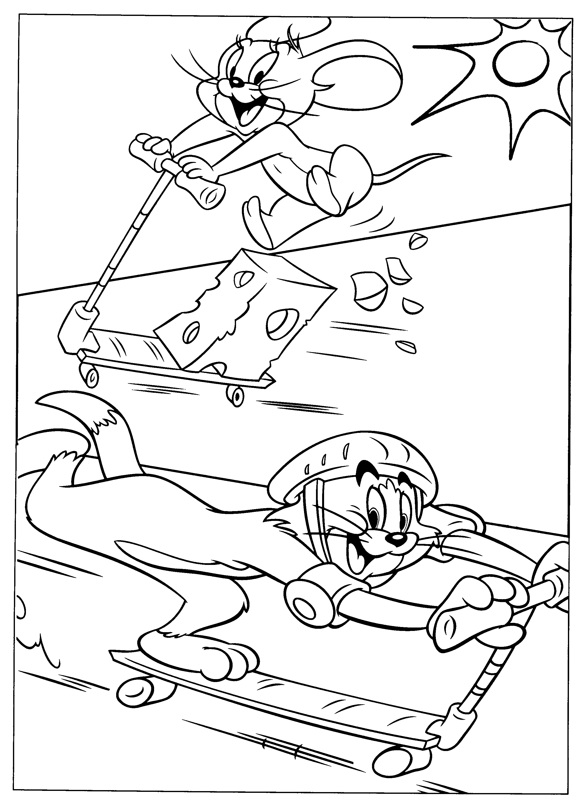 Dibujo para colorear: Tom and Jerry (Dibujos animados) #24261 - Dibujos para Colorear e Imprimir Gratis