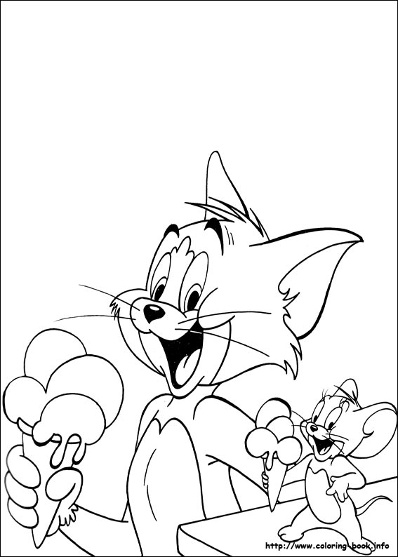 Dibujo para colorear: Tom and Jerry (Dibujos animados) #24263 - Dibujos para Colorear e Imprimir Gratis