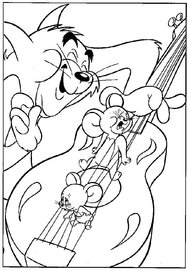 Dibujo para colorear: Tom and Jerry (Dibujos animados) #24274 - Dibujos para Colorear e Imprimir Gratis