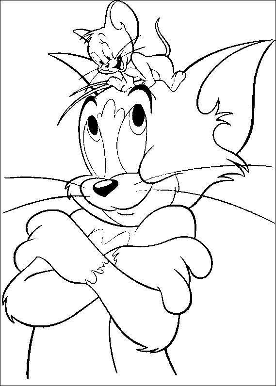 Dibujo para colorear: Tom and Jerry (Dibujos animados) #24275 - Dibujos para Colorear e Imprimir Gratis