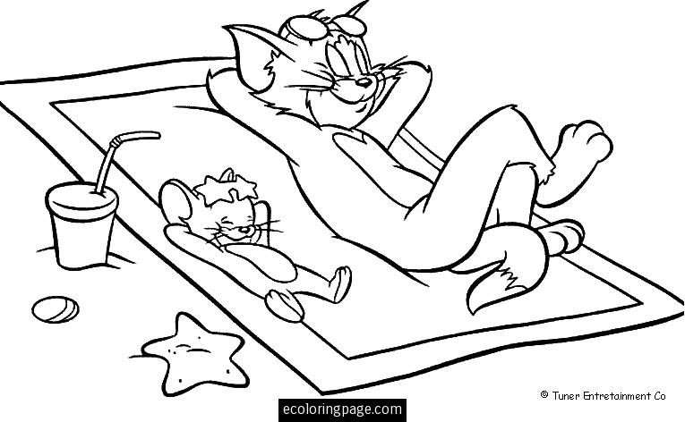 Dibujo para colorear: Tom and Jerry (Dibujos animados) #24287 - Dibujos para Colorear e Imprimir Gratis