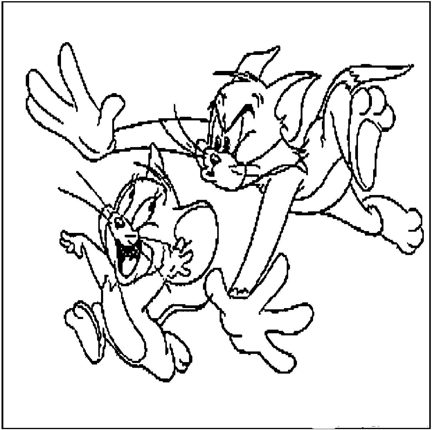 Dibujo para colorear: Tom and Jerry (Dibujos animados) #24297 - Dibujos para Colorear e Imprimir Gratis