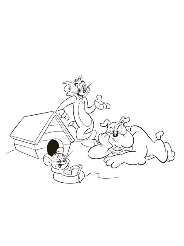 Dibujo para colorear: Tom and Jerry (Dibujos animados) #24315 - Dibujos para Colorear e Imprimir Gratis