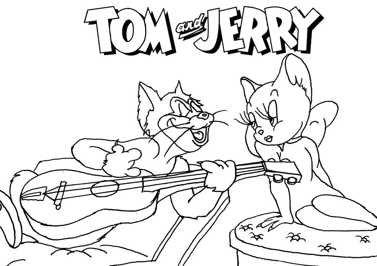 Dibujo para colorear: Tom and Jerry (Dibujos animados) #24327 - Dibujos para Colorear e Imprimir Gratis
