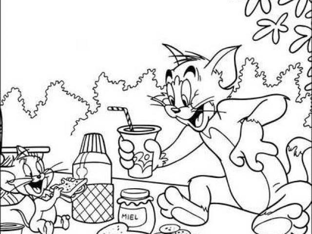 Dibujo para colorear: Tom and Jerry (Dibujos animados) #24337 - Dibujos para Colorear e Imprimir Gratis