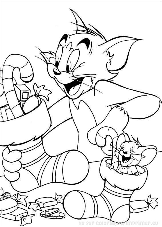 Dibujo para colorear: Tom and Jerry (Dibujos animados) #24358 - Dibujos para Colorear e Imprimir Gratis