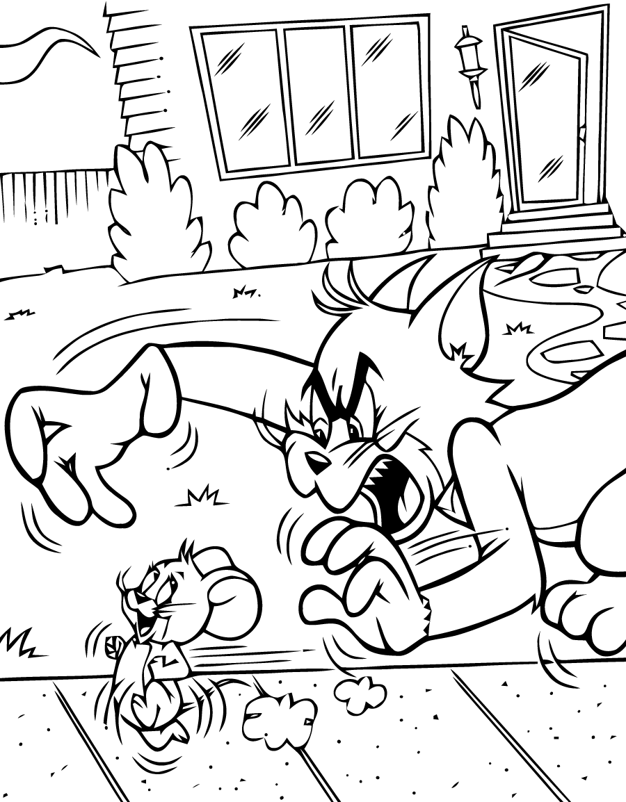 Dibujo para colorear: Tom and Jerry (Dibujos animados) #24367 - Dibujos para Colorear e Imprimir Gratis