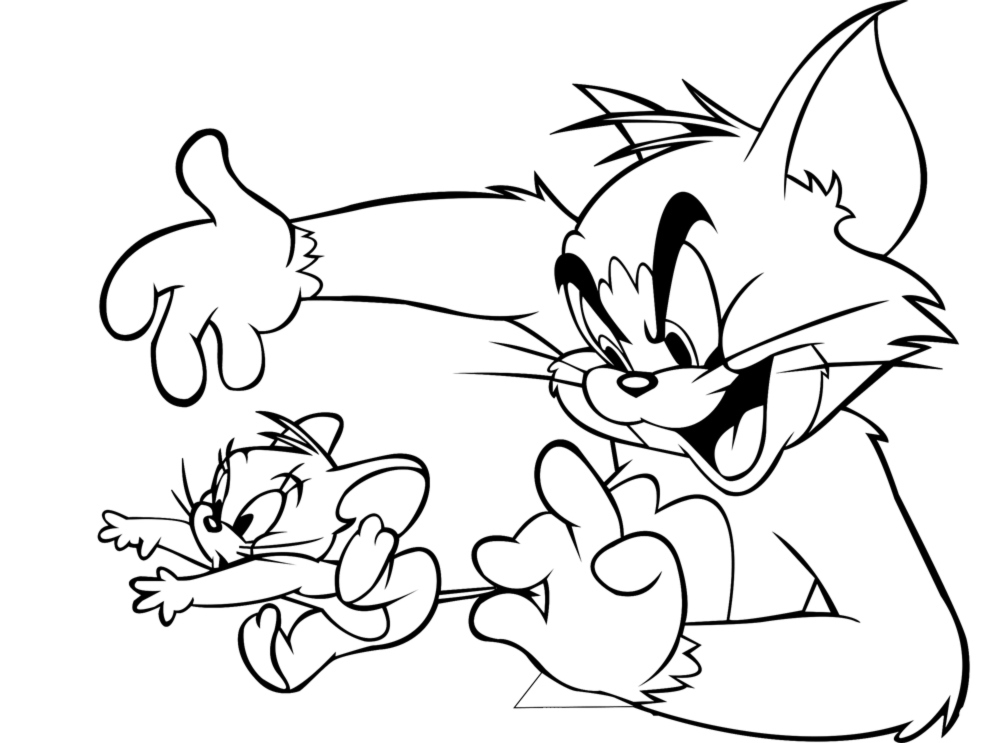 Dibujo para colorear: Tom and Jerry (Dibujos animados) #24369 - Dibujos para Colorear e Imprimir Gratis