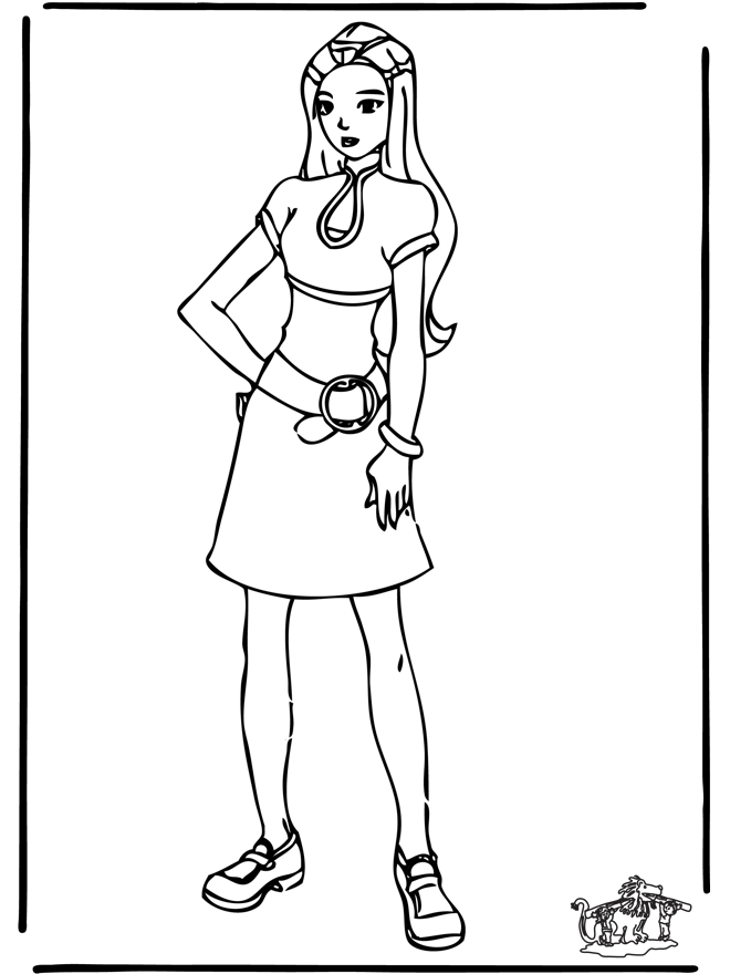 Dibujo para colorear: Totally Spies (Dibujos animados) #29030 - Dibujos para Colorear e Imprimir Gratis