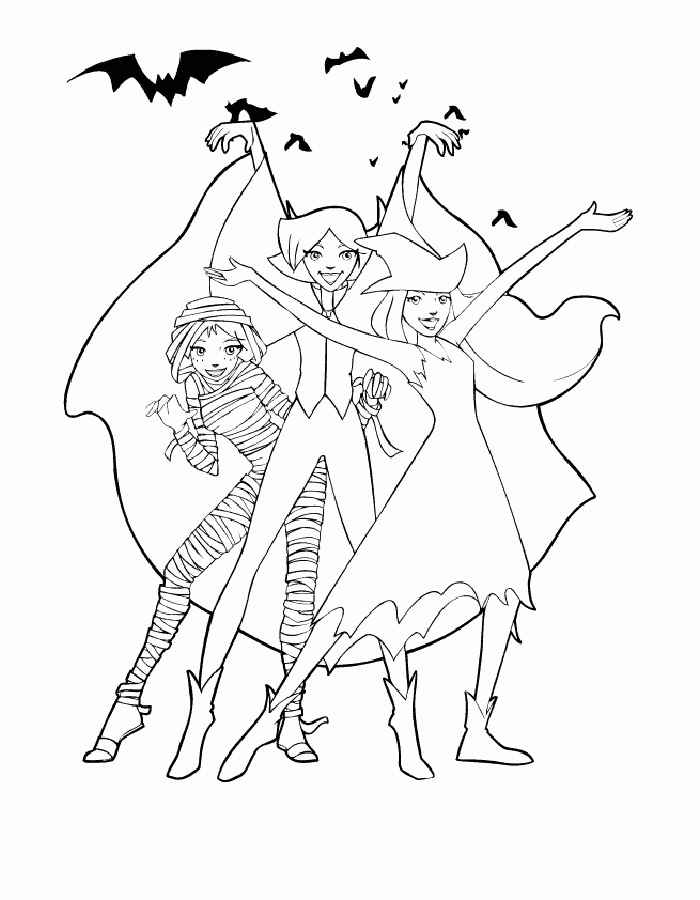 Dibujo para colorear: Totally Spies (Dibujos animados) #29096 - Dibujos para Colorear e Imprimir Gratis