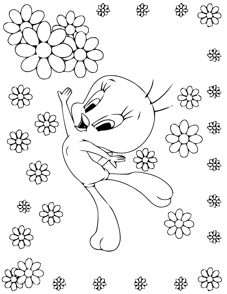 Dibujo para colorear: Tweety and Sylvester (Dibujos animados) #29223 - Dibujos para Colorear e Imprimir Gratis