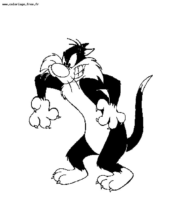 Dibujo para colorear: Tweety and Sylvester (Dibujos animados) #29287 - Dibujos para Colorear e Imprimir Gratis