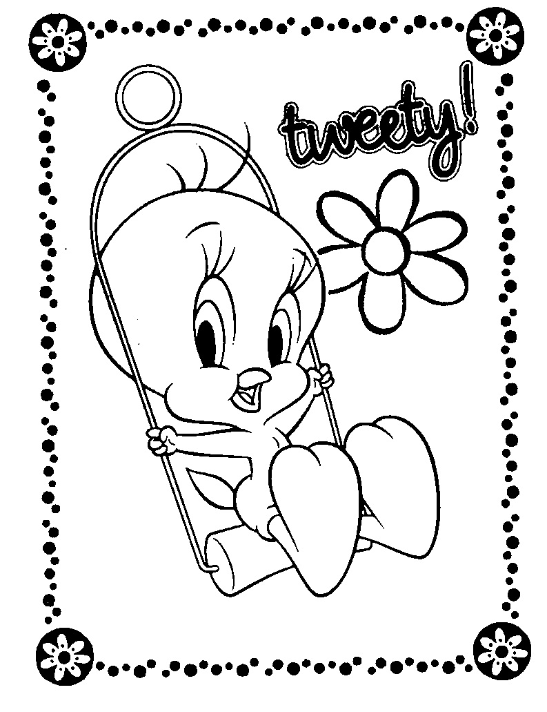 Dibujo para colorear: Tweety and Sylvester (Dibujos animados) #29319 - Dibujos para Colorear e Imprimir Gratis